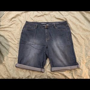 Dressbarn Westport Plus Size Denim Bermuda Shorts